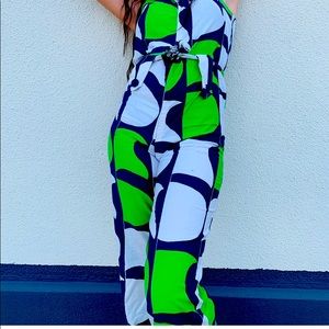 1960s metal zipper with cubic abstracts geometric shapes